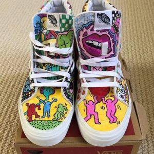 Hand painted high top sk8 Vans